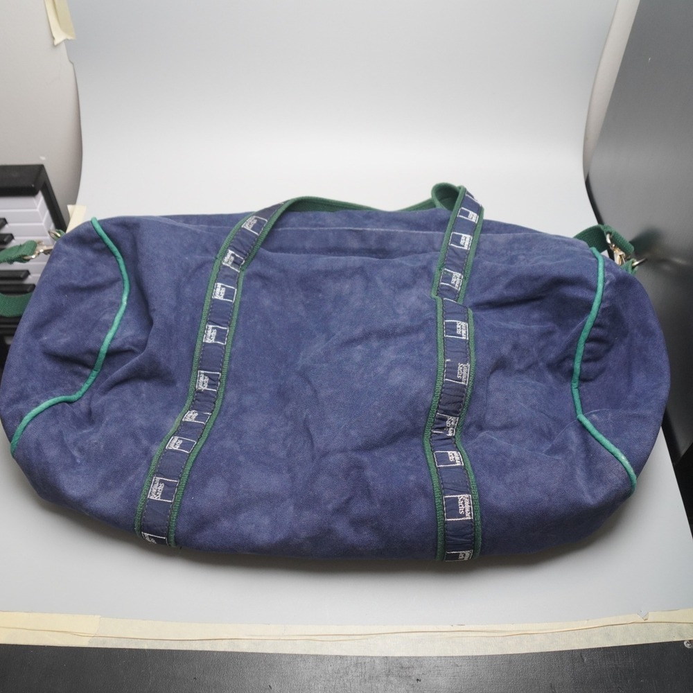 Goldman Sachs Scarborough & Tweed Canvas Duffle Bag‎ Blue Green Corporate Swag
